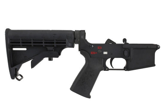 Spike's Tactical Punisher AR-15 Complete Lower Receiver includes a tactical M4 stock